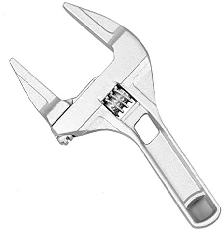 KAIAIWLUO Adjustable Spanner,Adjustable Wrenches 6-68MM Wide Jaw Wrench Aluminum Alloy Bathroom Spanner Shank Plumber Hand Tool for Tightening Loosening Nuts Bolts