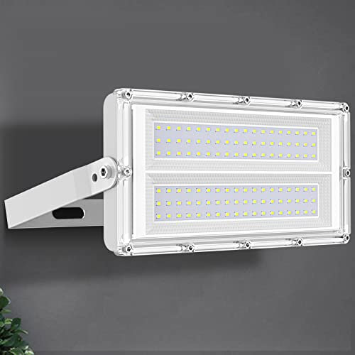 Viugreum Projecteurs LED Extérieur 100W-220V IP65 Etanche Spot LED Extérieur- 10000LM Blanc Froid 6500K Eclairage de Sécurité pour Garage Jardin Patio Grange Cour