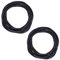 Topkids Accessories 24pc Gummy Bracelets Rubber Bangles Kids Party Bag Favour Fillers Jelly Jewellery Wrist Bands 80s Neon 90s Fancy Dress Fashion Wristbands (Black)
