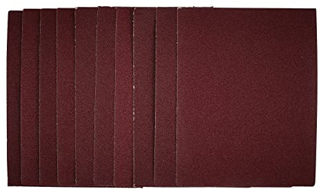 Draper 54717 1/4 Sanding Sheets, 115 x 150mm, 80 Grit (Pack of 10)