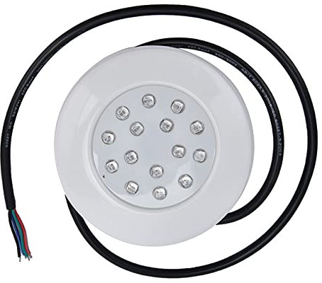 Poollicht, IP68 Vollständig Wasserdicht DC 12V 7W LED Wandhalterung Farbwechsel RGB Swimmingpool Licht, Einstellbare Inground Pool Light Support Fernbedienung Stufenloses Dimmen für Poolteichbrunnen