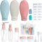 Travel Bottles Set for Toiletries,15PCS Travel Accessories Leakproof Squeezable Travel Bottles Refillable Containers Kit Empty Containers with Bags for Cosmetic Shampoo Lotion Liquids-Nordic Style