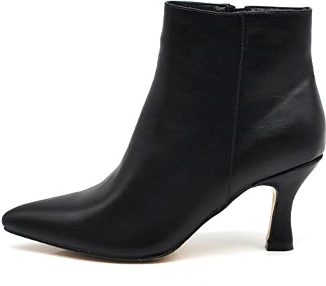 IF Fashion Tronchetti Stivali Stivaletti A Punta Scarpe da Donna Con Tacco MP413 nero N.39
