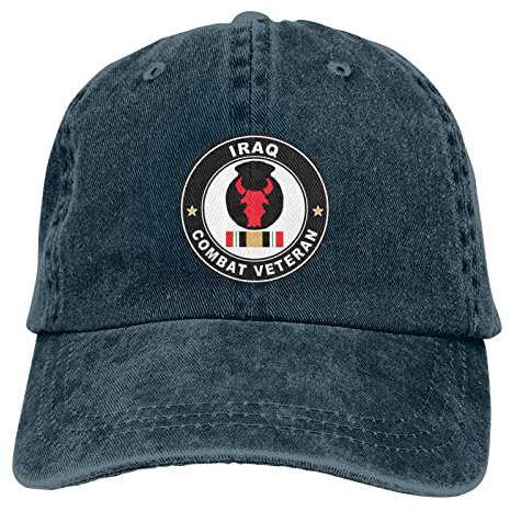 494 Trucker Baseballcap Irak-Kampfveteran Der 34. Infanteriedivision Baseball Cap Verstellbare Cowboy-Hut Baumwolle Freizeit Basecap Für Reisen, Auf Reisen, Running