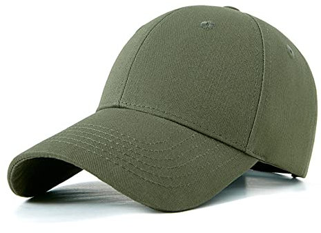 Bakicey Baseball Cap Unisex Outdoor Sonnenhut Damen Baseball Cap Baumwolle Baseball Mützen Erwachsenen Casual Hip Hop Baseboard Baseballkappe Verstellbar Herren Baseball Cap Kappe (Armee Grün)