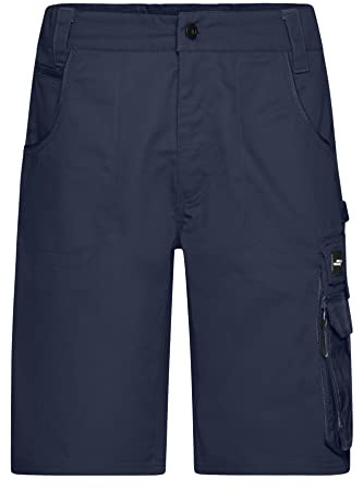 James & Nicholson Workwear Shorts - Kurze Arbeitshose mit Cordura verstärkten Taschen