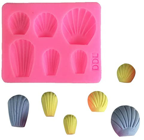 Moule À Fondant 2 Pièces Gaufre Gâteau Chocolat Ovale Coquille Saint Jacques Dessert Silicone Moule Ustensiles De Cuisine