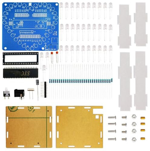 DIY Bausatz Herzform Atmende Lampe Bausatz, LED Elektronik Modul in Herzform, Elektronischer DIY Schaltungssatz, Einzelchip Mikrocomputer für Lötübungen