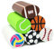 Honbay 6 x lange Bleistift-Radiergummis, Sport-Themen-Radiergummis, Basketball, Fußball, Baseball, Tennis, Volleyball, Radiergummis für Zuhause, Schulbedarf oder Partyzubehör (6 Stile)