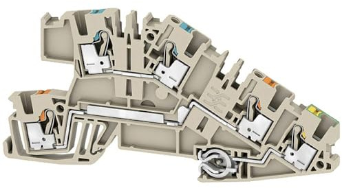 Weidmüller 2668940000 Installationsetagenklemme Steckanschluss Beige 50St.