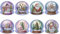 DIY 5D Diamond Painting Grußkarte, Diamant Malerei Weihnachten Karten Geburtstag Karte Weihnachtskarte Diamant Painting Geschenkkarte (8Pcs B)