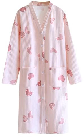 Tee Shirt Long Pyjama Femme Peignoir De Bain Court Femme Robe De Chambre Rose Femme Veste Nuit Polaire Femme Chemise De Nuit Flanelle Femme GrenouillèRe Femme Avec Pied Robe De Nuit Fillette Robe De