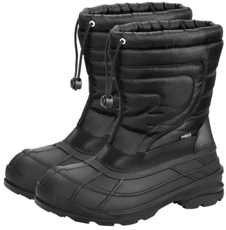 NEO TOOLS Scarpe antinfortunistiche da uomo invernali, taglia: 41 – 46 | scarpe invernali/slip-on invernali – suola antiscivolo, impermeabili, isolate | scarpe da lavoro invernali da uomo, stivali da