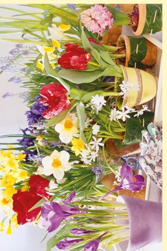 Skorpion Grußkarte blanko Blumen bunt auf Fensterbank - mit Umschlag