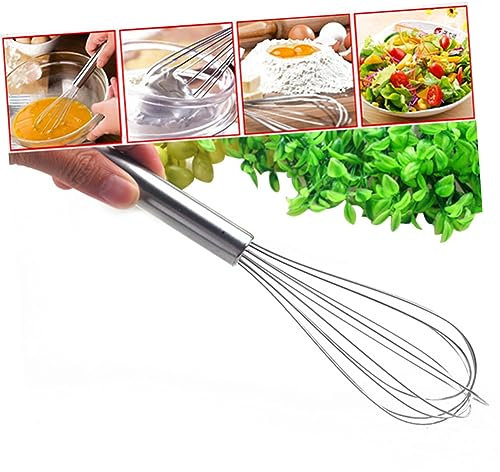 ABOOFAN 3pcs Balloon Wire Whisk Egg Frother Handheld Kitchen Egg Frother Mixers Milk Whisk Egg Frother Whisk Stainless Steel Balloon Whisk Handheld Frother Metal Steel Wire