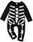 Mono Cuerpo Entero Hombre Recién Nacido Bebé Niños Niñas Halloween Manga Larga Esqueleto Cosplay Traje Mono Trajes Juegues (Black, 0-3 Months)