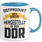 Ddr Tasse Geschenk 100% Hergestellt In Der Ddr Ostprodukt Ostdeutschland (Blau)