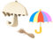 30 Stück 10,2 cm Holzschirm-Ausschnitte, unlackiertes Holz, Regenschirm, Basteln, Holzschirm, hängende Ornamente, DIY-Regenschirm, Handwerk, Geschenkanhänger für Zuhause, Party-Dekoration
