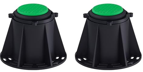 2 pieds de receveur hauteur réglable 77/124 mm NOYON & THIEBAULT