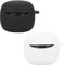 Fenmaru Funda de Silicona para JBL Tune Flex 2, 2 Unidades, Funda Protectora de Silicona Suave para Auriculares JBL Tune Flex 2 (Rojo y Blanco)