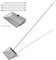 Metal Chicken Poop Scooper with Detachable Handle 1.4m Long Stainless Steel Pole Width 25cm Cat Litter Scoop Cat Litter Sifting Shovel Deep Poop Shovel for Cats Dogs Chicken