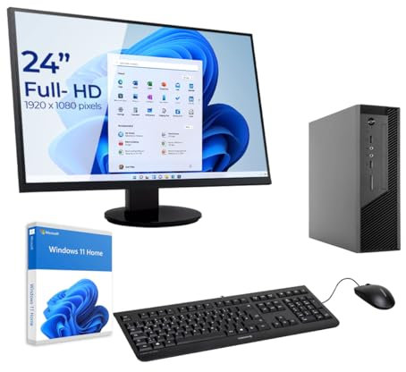 Sedatech Pack Mini-PC Workstation ITX • AMD Ryzen 7 8700G • Radeon Vega • 16Gb DDR5 • 1Tb SSD M.2 • DVD-RW • Win 11 • Monitor 24''