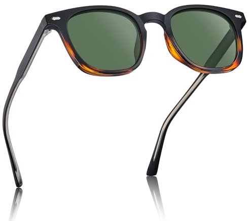 STGATN Mens Sunglasses - Non-Polarised Retro Square Sunglasses for Men UV400 Protection ST66515