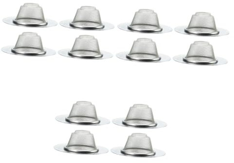 Uonlytech 3 Series Filtro De Fregadero De Metal Colador Suministros De Cocina Filtro De Fregadero De Cocina Fregadero De Filtro Silver 4 Piezas X 3