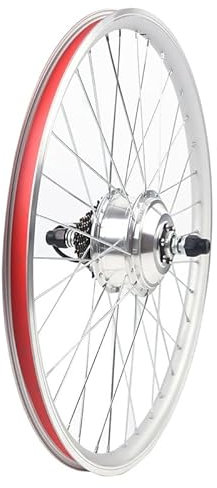 Repomanda Ebike Umbausatz 28 Zoll Hinterrad Conversion Kit 36V 350W mit LCD Anzeige, PAS Sensor, Controller Tasche, Bremshebel für Elektrofahrrad Nachrüstung mit V- oder Scheibenbremse