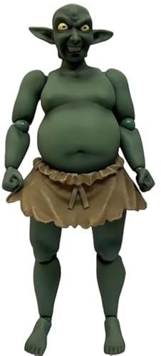 REOZIGN Goblin-Figur, stehend, grüne Haut, beweglich, Anime-Figur, 15 cm, PVC, handgefertigt, Statuenmodell, Dekoration, Geschenke