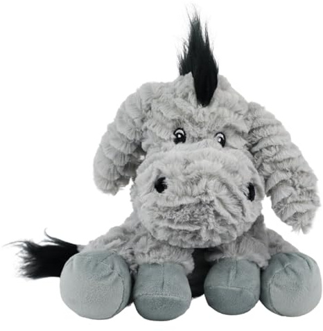 Beddy Buddies Plush Animal Unscented Microwaveble Hottie (Grey Donkey)