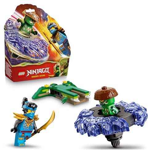 LEGO NINJAGO NYA vs. Mutationsmonster-Spinner - Ninja Spielzeug mit Abschussvorrichtung, Kampfkreiseln und 2 Minifiguren - Kreativer Modellbau - Geschenk für Jungen und Mädchen ab 6 Jahren - 71849