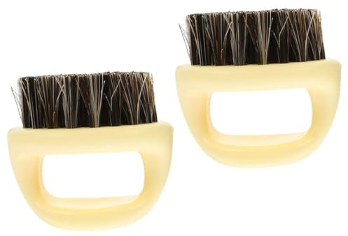 Bartkamm für Männer mit Weichen Borsten, Beige, Abs