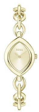 BOSS Quarz-Uhrwerk mit Zwei Zeigern aus der Silber-Fiora-Kollektion mit Edelstahlarmband – erhältlich in Silber- oder Goldversion
