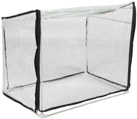 Alasum Mini Gewächshaus mit Transparentem Überzug Frostresistentes Tragbares Pflanzenzucht-Zelt für Indoor Outdoor Wetterfestes Isoliertes Tomaten Blumenhaus für Balkon und Tisch