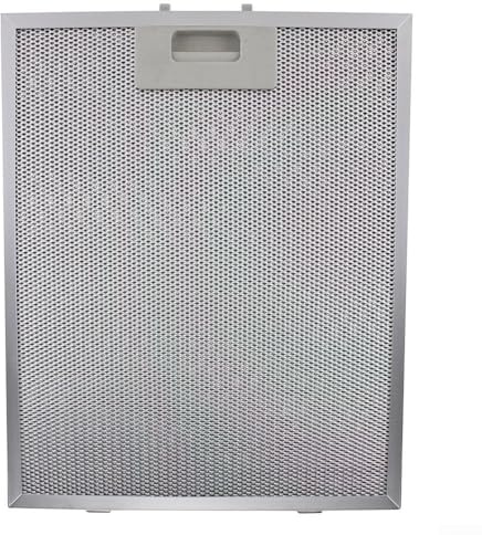 ReachMall Cooker Hood Grease Filter, 350x285x9mm Metal Mesh Filter for Kitchen Extractor Fans, Replacement Grease Trap Screen