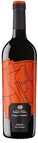 Finca Torrea - Vino Tinto Crianza de Marqués de Riscal Denominación de Origen Calificada Rioja, Variedad Tempranillo, 18 meses en barrica - Botella 750 ml