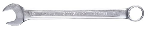 SW-Stahl 00831L Gabelringschlüssel 46 mm - Ringmaulschlüssel DIN 3113 A | Chrom-Vanadium Stahl, 15° abgewinkelt, Wellenprofil für 20% mehr Drehmoment, Maulschlüssel für Profis & Heimwerker