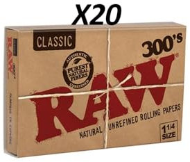 Papel Raw Classic 300 (Tamaño 1,1/4) Estandar (20, Unidad)