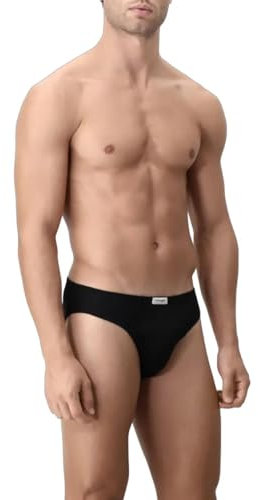 Slip Mini 1208 in Cotone Filo di Scozia Privilegio: Comfort di Lusso, Anatomico e Senza Cuciture, Fresco e Lucente, con Finiture Piatte Antisfregamento per Un Benessere Duraturo, Nero, M