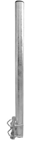 Erwin Weiß GmbH Mastverlängerung Stahl 75 cm I Verlängerung für Antennenmast bis 60 mm Durchmesser I Rohr Halterung für Satellitenschüssel I Mit feuerverzinktem Stahlrohr Durchmesser 48 mm