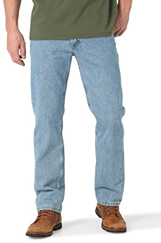 Wrangler Authentics Men's Classic 5-Pocket Regular Fit Cotton Jean, Light Stonewash, 30W x 36L