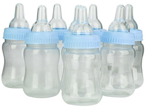 Tubayia 12 Stück Babyflaschen Süßigkeiten Box Geschenkbox Tischdeko Gastgeschenk für Baby Shower Taufe