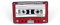 Naehgedoens.de Pin Old School Kassette | Tape | A-Seite | Rost-Rot | Brosche | Anstecknadel | Anstecker