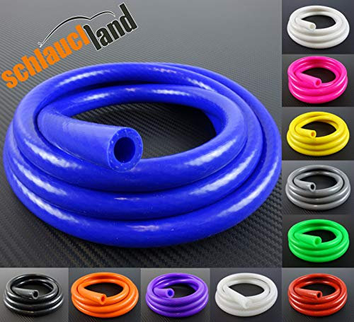 1m TUBO flessibile VARIO Silicone ID-Ø 10mm blu 200°C | Tubo Vuoto l'acqua raffreddamento | MOLTE DIMENSIONI E COLORI | Tubi aspirazione Condotto Gomma al metro tessuto Liquido refrigerante