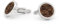 NaturSchatulle Manschettenknöpfe Herren Holz Gravur Individuell Unendlichkeit 1 Paar Silber Manschettenknopf Rund Hochzeit Anzug Männer Cufflinks Men
