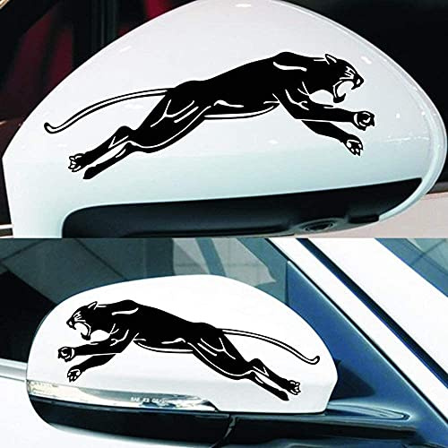 myrockshirt Springender Panther Außenspiegel Zwei Stück Linke rechte Seite 15 cm Aufkleber Autoaufkleber Sticker ohne Hintergrund Auto PKW Lack Scheibe