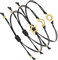 Fuyamp 3 Pièces Bracelet Bresilien, Fille, Amitié Assortis De Corde Porte-Bonheur Fait À La Main En Forme De Soleil, De Lune Et D'Étoile