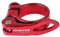 Mimoke Fahrrad Sattelkloben Schnellspanner Sattelstütze Sattel-klemme Sattel-schelle Klemmring Sattelstützenklemme Schnellverschluss 31,8mm 34,9mm für MTB und Rennrad (Rot, 34.9MM)