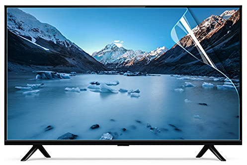 JANEFLY Filtro Anti Luce Blu da 32-75 Pollici, Proteggi Schermo TV Opaco, Pellicola salvaschermo antiriflesso con Colla ad Anello a 4 Lati, per Sharp, Sony, Samsung, LG ECC,32(704 * 395mm)